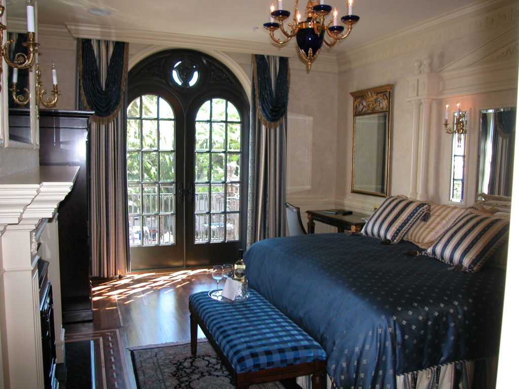 hospitality designed draperies and custom bedding Ledson Hotel in Sonoma